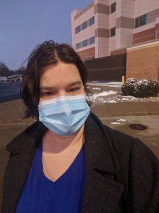 Dr. Nykki in her mask