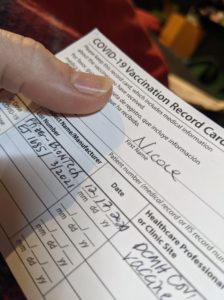 Covid-19 vaccination card